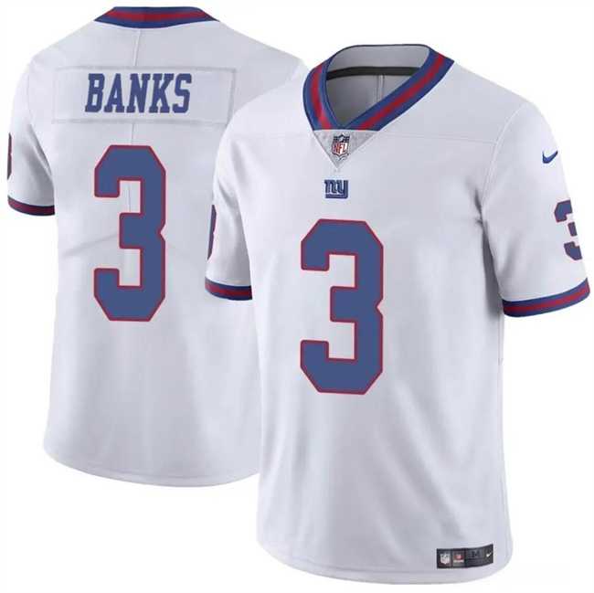 Men & Women & Youth New York Giants #3 Deonte Banks White Limited Football Stitched Jersey,We sell and wholesale Men & Women & Youth New York Giants #3 Deonte Banks White Limited Football Stitched Jersey on line form chian!